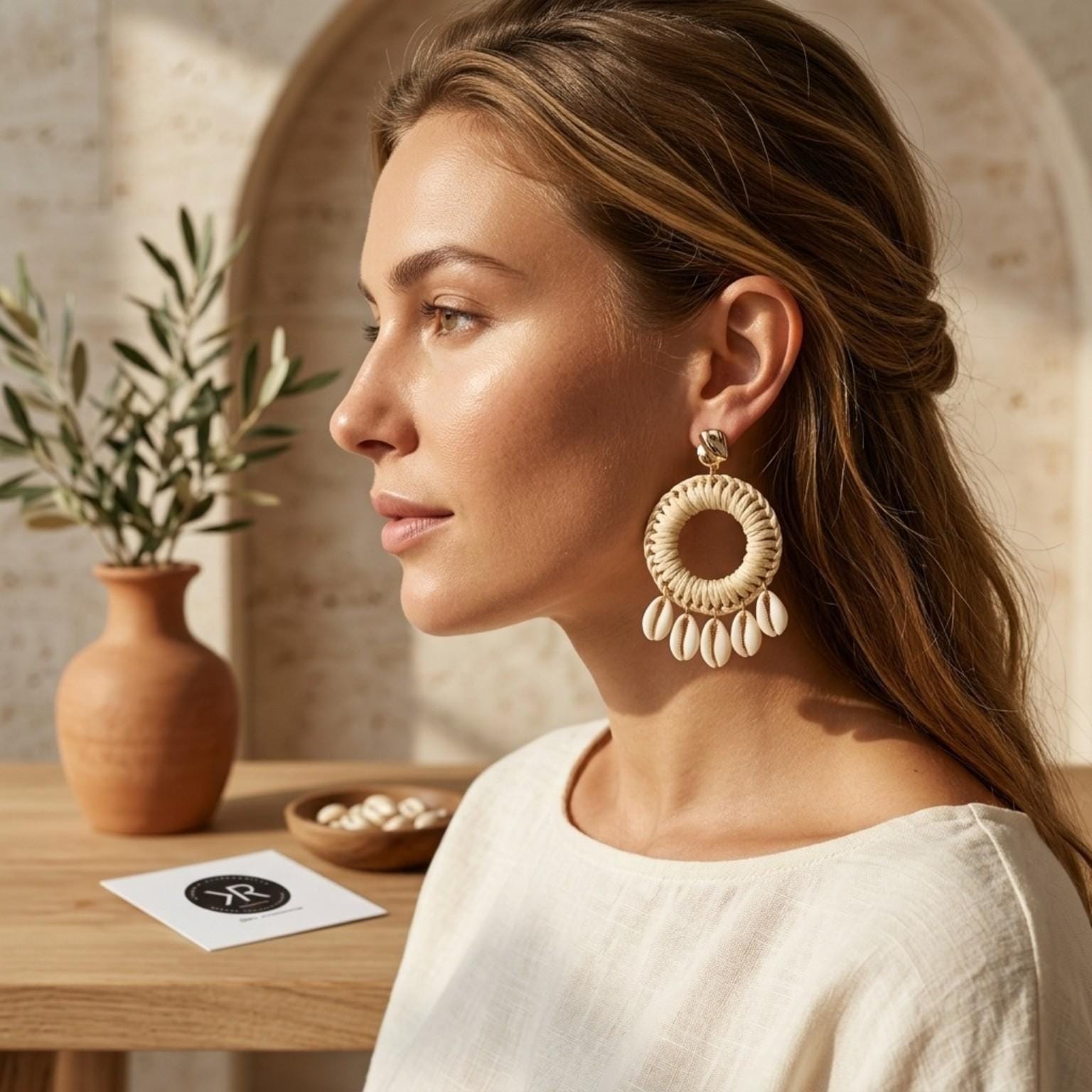 Solara Halo Earrings
